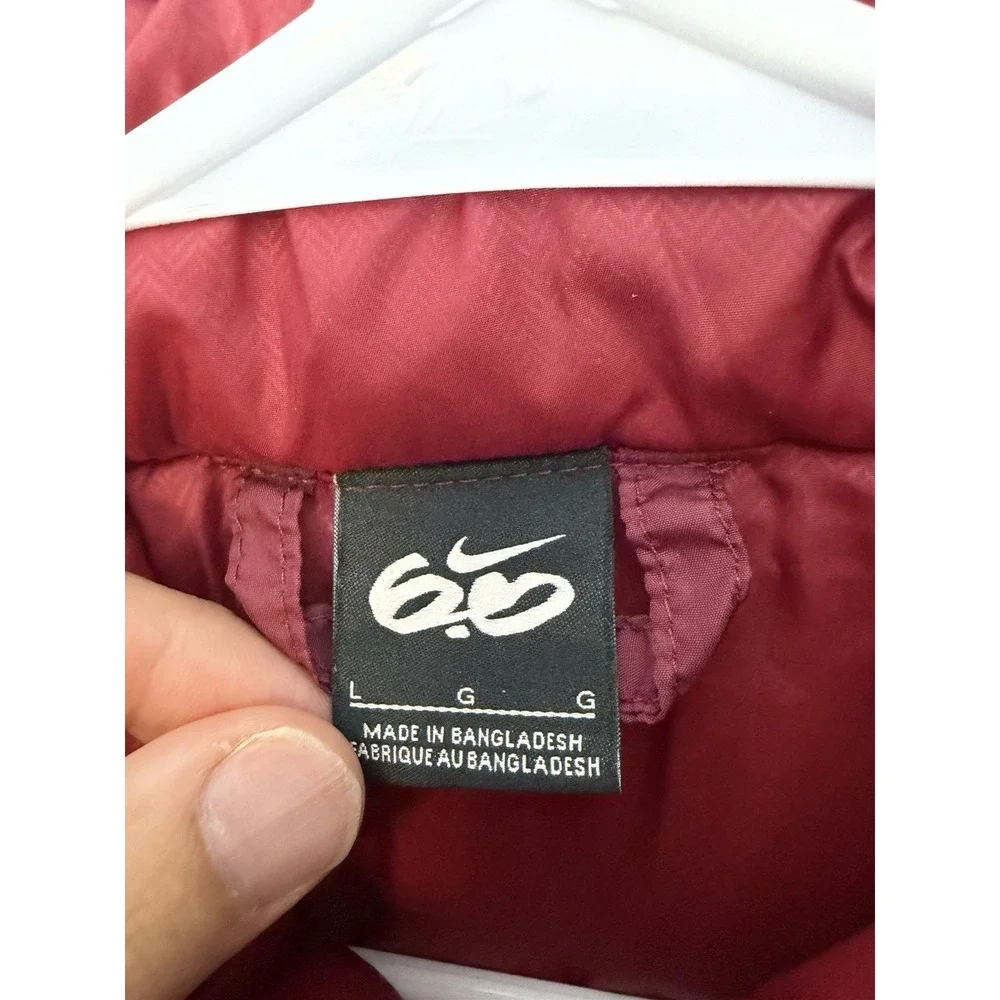Nike SB 6.0 Puffer Jacket Vest Retro Mens Size Large Red